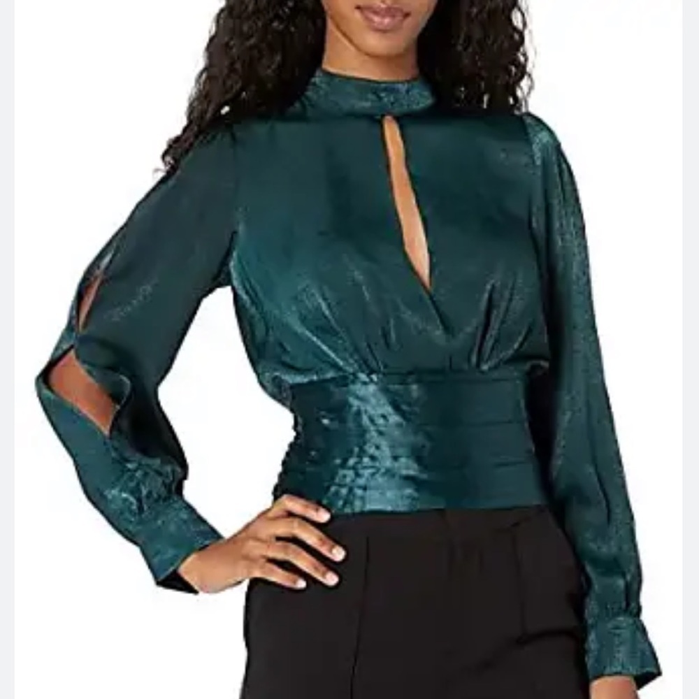 NWT Minuet Green Women's Blouse size S